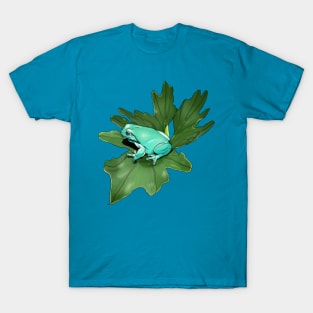 White's Treefrog on Philodendron Leaf T-Shirt